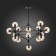 Ceiling EVOLUCE lamp. Sle154903-15. Lacotta. 15x40 watts, E27, 120x120x130 cm, black color