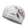 ATEMI Pu 305 swimming cap, fabric with a coating, white, print