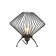 Gorgon table lamp, 1x60W E27, black color