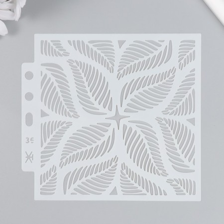 Plastic stencil "Fraternal star" 13x14 cm