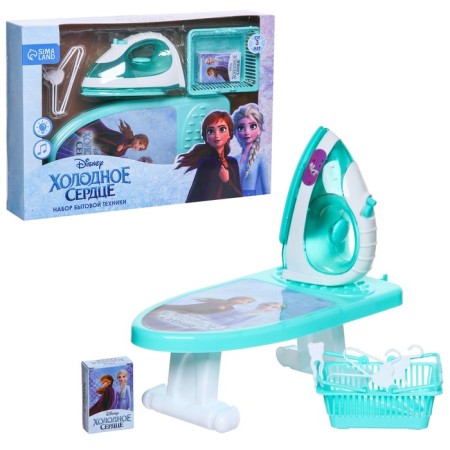 Frozen household appliance, cold heart: iron, board, basket, hangers-9