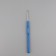 Knitting hook, with a plastic handle, d = 3 mm, 13.5 cm, blue color