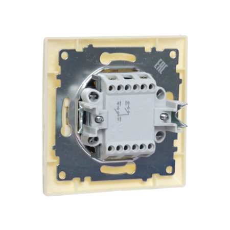 Luazon Lighting "Antei" switch, 10 A, 2 keys, hidden, beige-2