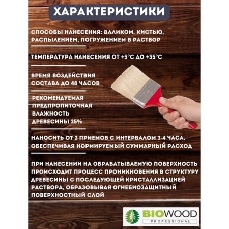 Concentrate of fire protection, II group of fire protection Biowood FS concentrate 1: 1, 10l-2