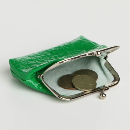 Women's wallet on the farmar, green color-3