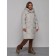 Coat insulated winter feminine, size 42, color light gray
