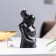 Figure candle "Lovers", 12 cm, black
