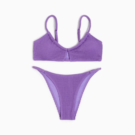 Swimsuit female separate minku color purple, size 48-4