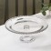 Glass stand for a cake on the orbit leg, 31 × 12 cm