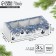 Box for 3 sweets with cells “Silver”, 13.3 x 3.3 x 5.8 cm, New Year
