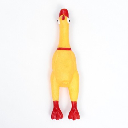 Brying toy "Goose" for dogs, 28 cm, yellow-4