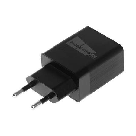Network charger More Choice NC24M, 2.1A, Micro USB cable, black-3