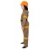 Fireman carnival costume: jacket, trousers, belt, helmet, p. 30–32, height 116–122 cm