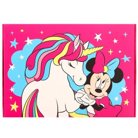 Gift box, folding, 21x15x5 cm, Minnie Mouse and unicorn-2