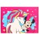 Gift box, folding, 21x15x5 cm, Minnie Mouse and unicorn