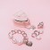 Ring "Fantasy" heart, vision, white color in silver, dimensionless