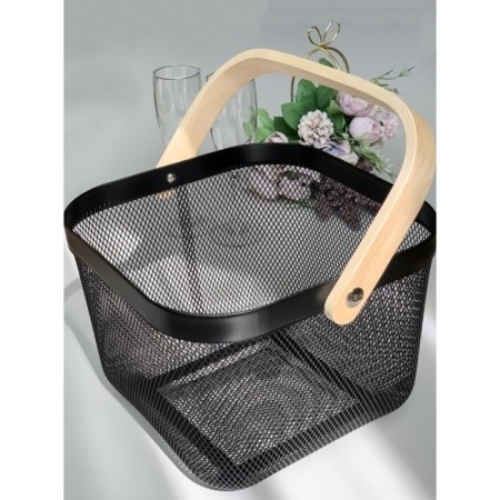 Universal Basket LADOM, 26.5 × 25.5 × 18 cm, black color-6