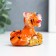 Polystone souvenir "Blue -eyed tiger with coins/bills" MIX 4x4x10 cm