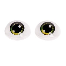 Eyes, set 4 pcs., Size 1 pc: 19.3 × 26 mm, green color