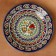 Plate of the Rishtan ceramics "Flowers", 26 cm, blue mix
