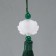 Textile suspension, plastic "Brush. Lotus" dark green 1.2x2.7x14.5 cm
