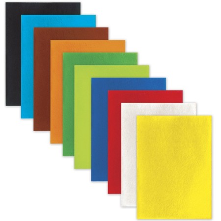 Set of felt A4, 10 sheets, 10 colors, 210 x 297 mm-2