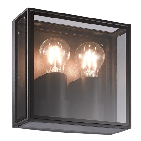 Street lamp Mantra Verbier, E27, 2x20W, 220x82x220 mm, dark gray color