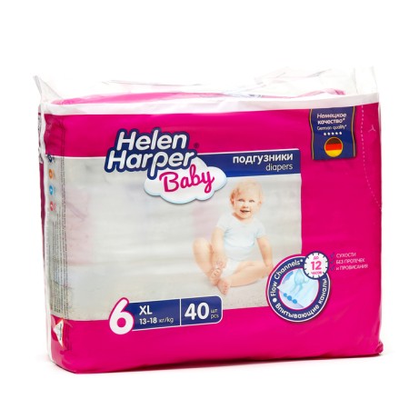 Children's diapers Helen Harper Baby, size 6 (XL), 40 pcs.