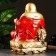 Piggy bank "Hotya sitting large" bronze, red, 32x25x51cm