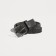 Belt, gum braid, buckle metal, width - 2.5 cm, color gray color