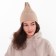 Female Winter hat, cocoa color, size 52-56