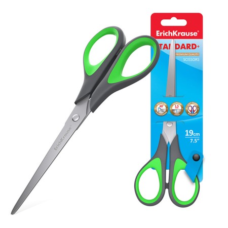 Scissors Erichkrause Standard +, 19 cm, mix-4