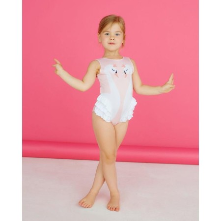 Baby swimsuit KAFTAN "Swan", height 122-128 (34)-1