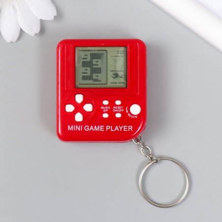 Plastic keychain on the Ring "Electronic Puzzle" mix 1.5x5x5.4 cm-1
