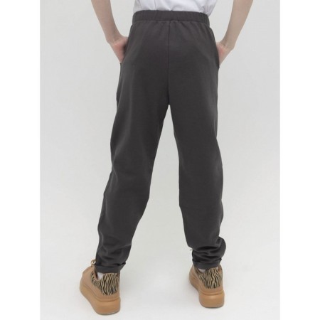 Брюки для девочек, рост 122 см, цвет темно-серый-4