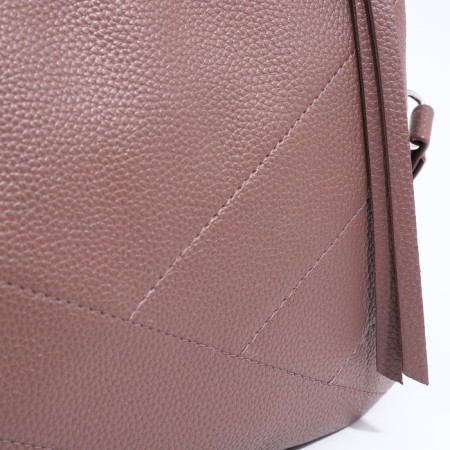 Richet Cross-Bod on the zipper, brown color-4