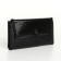 Women's wallet on magnets, black color