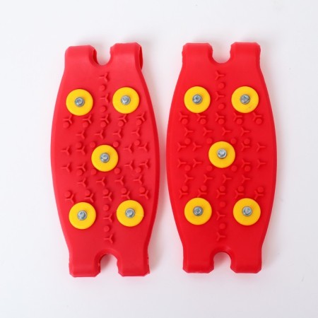 Ice toes on the toe, 5 spikes, universal, red-4