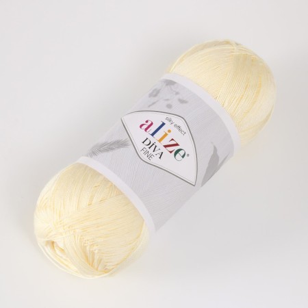 Yarn "Diva Fine" 100% microfiber 600m/100g (01)-1