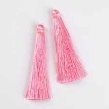 Suspension decorative “brush”, set 2 pcs., L brush 6.5 cm, light pink color