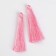 Suspension decorative “brush”, set 2 pcs., L brush 6.5 cm, light pink color