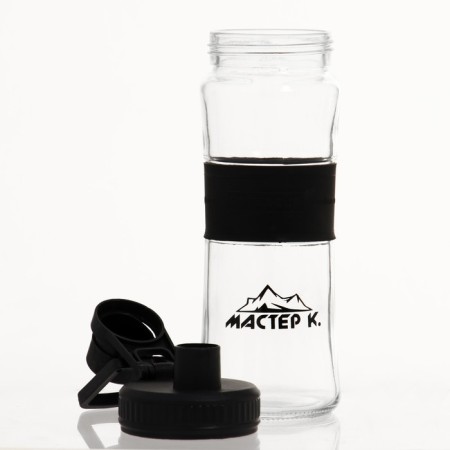 Water bottle, 500 ml, Master K, 22 x 7.3 cm, glass-1