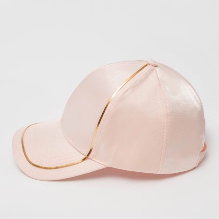 Women's cap Minaku with a gold contour pink, rn 56-58-1