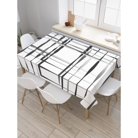 Tables on the table “Illusion of the cell”, rectangular, oxford, size 120x145 cm