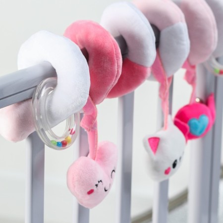 Stretching - spiral with toys arc on a stroller / crib for babies 0+ "Little prNCES", crush I 648619-4