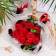 A premium bouquet of red soap roses, 11 pcs