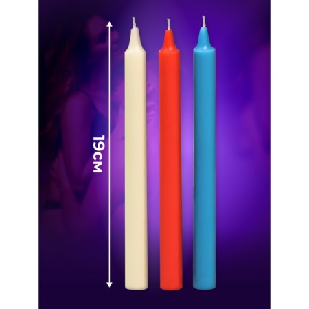 Set of candles for BDSM, 3 pcs, low -temperature, 19 cm each-2