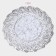 A set of openwork lapels for the table “Sunflower”, 30 × 30 cm, 4 pcs, PVC, silver color