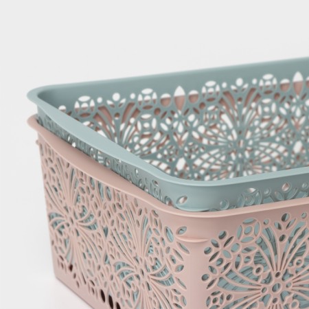 Floral storage basket, 30 × 19.5 × 9.5 cm, color mix-6