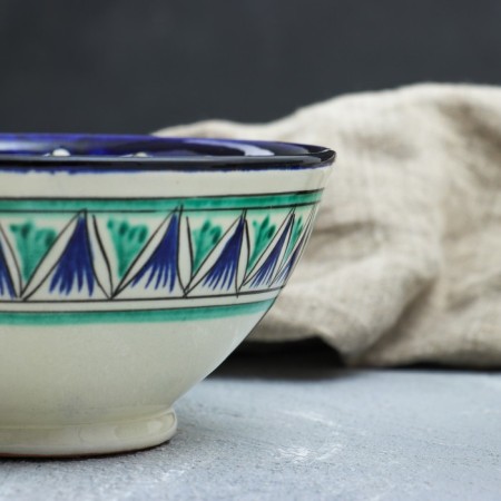 Rishtan ceramics "Patterns" 15 cm, small, mix-4